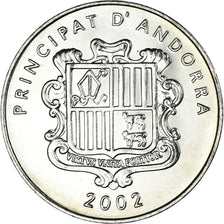 Moneda, Andorra, 10 Centims, 2002, EBC+, Latón, KM:182