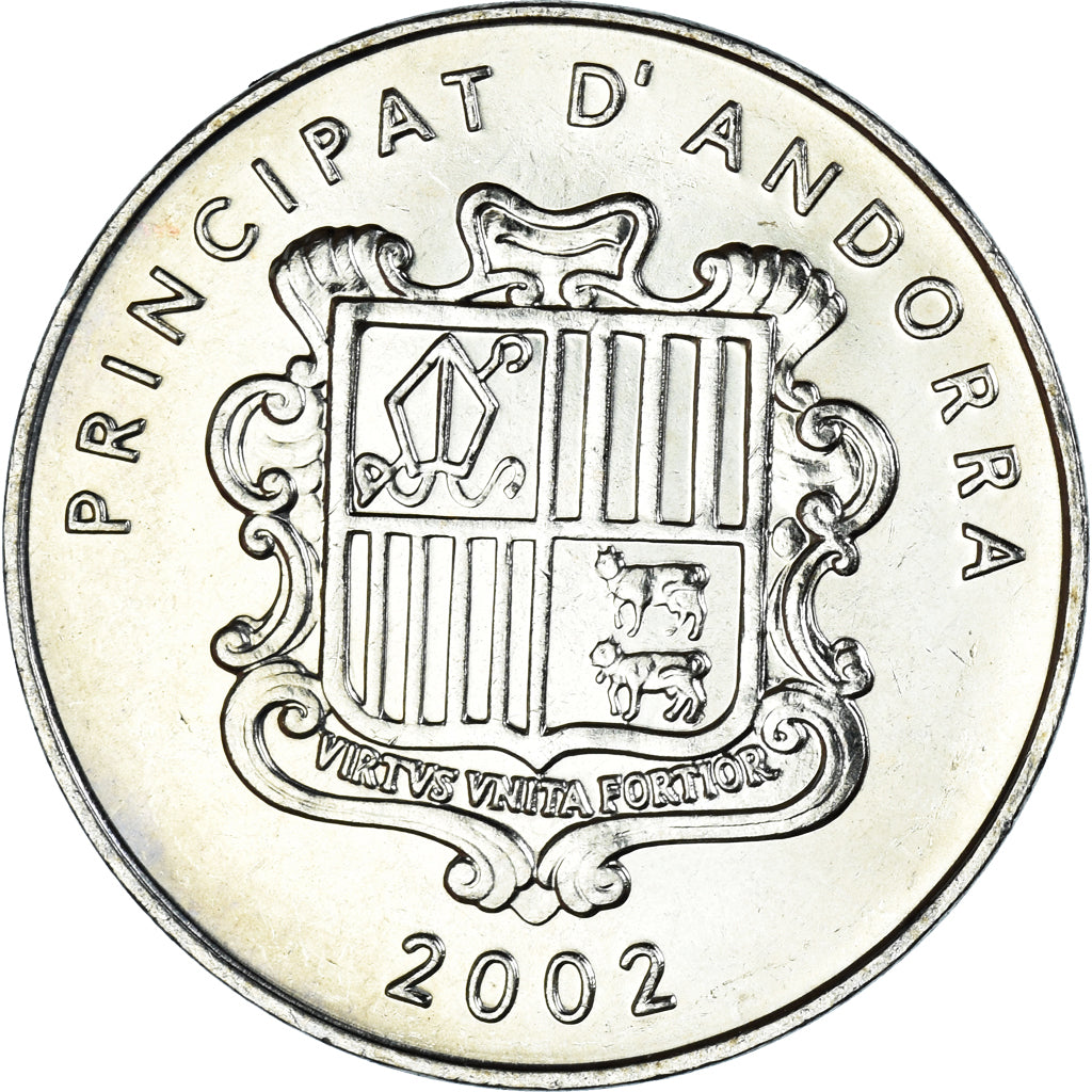 Moneda, Andorra, 10 Centims, 2002, EBC+, Latón, KM:182