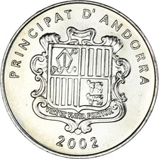 Moneda, Andorra, 10 Centims, 2002, EBC+, Latón, KM:182