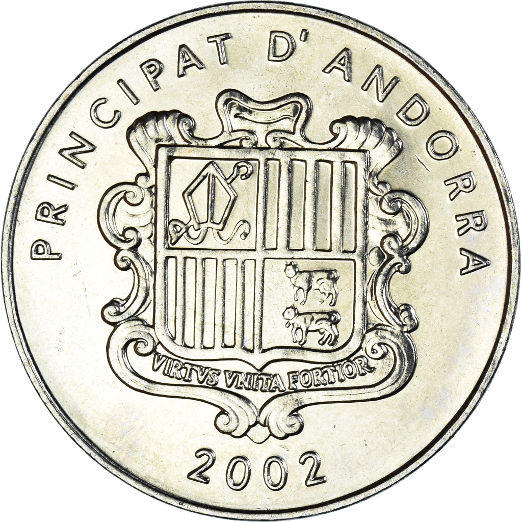 Moneda, Andorra, 10 Centims, 2002, EBC, Latón, KM:182