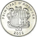 Coin, Andorra, 10 Centims, 2002, AU(55-58), Brass, KM:182