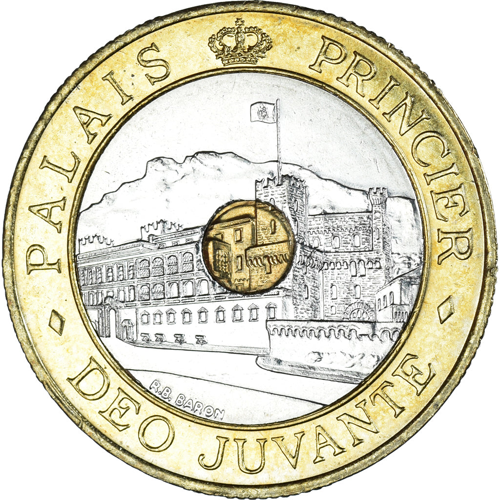 Coin, Monaco, Rainier III, 20 Francs, 1997, MS(60-62), Tri-Metallic, KM:165