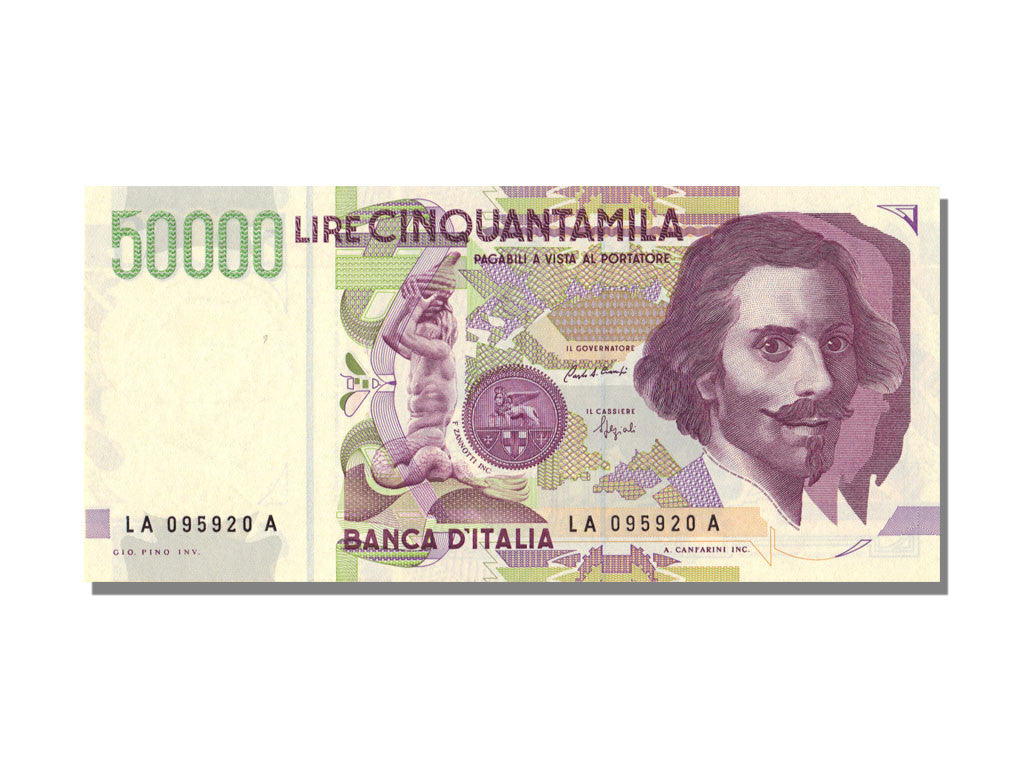 Banknote, Italy, 50,000 Lire, 1992, UNC(65-70)