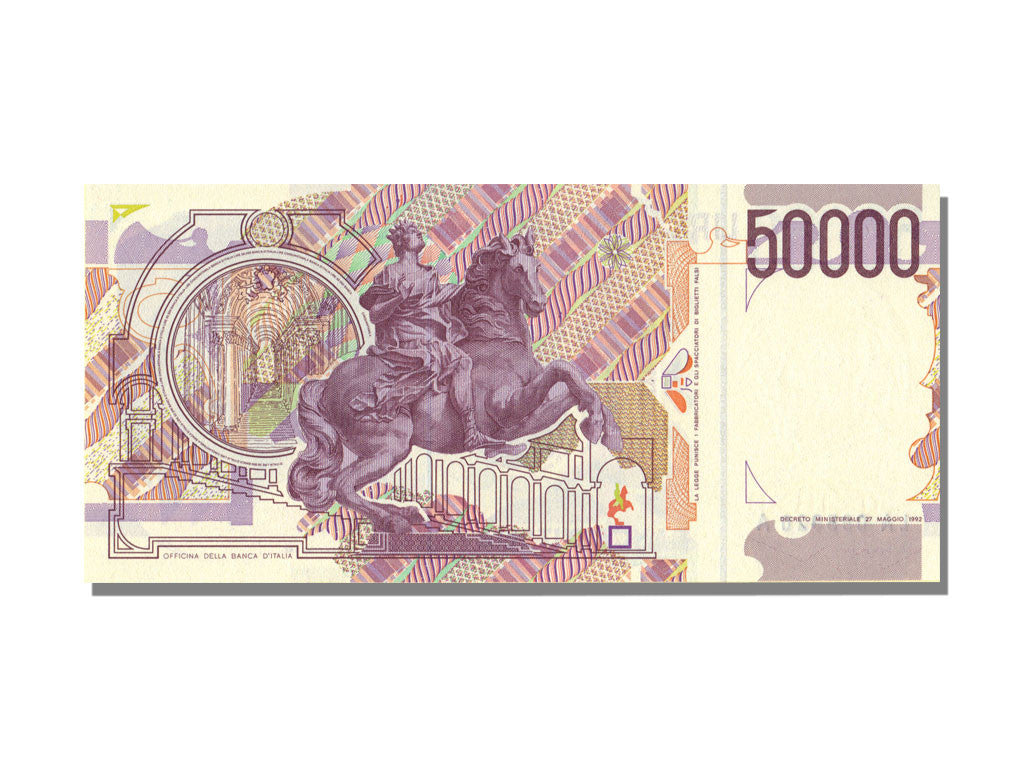 Banknote, Italy, 50,000 Lire, 1992, UNC(65-70)