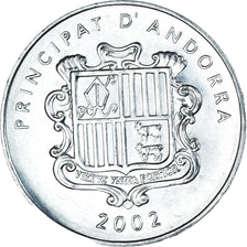Monnaie, Andorre, Andorre, Centim, 2002, Charlemagne, SUP+, Aluminium, KM:176