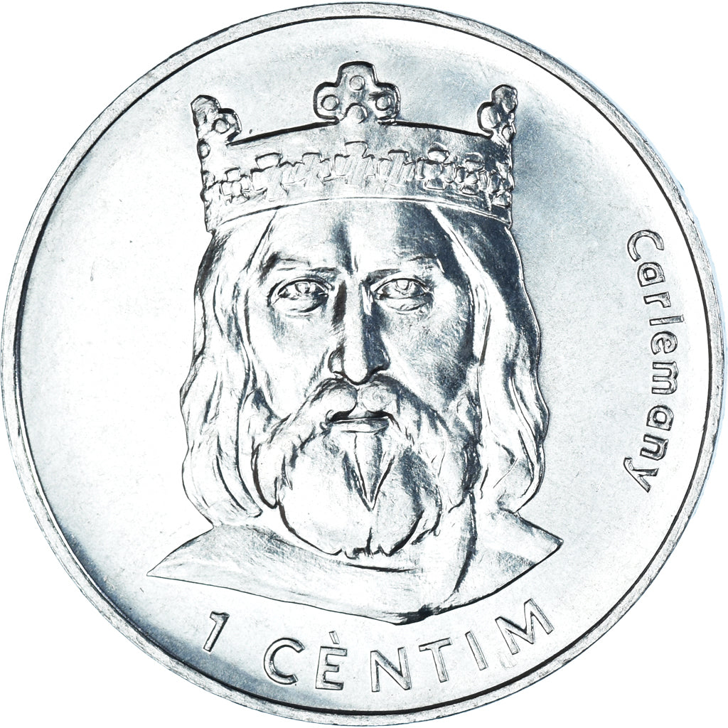 Monnaie, Andorre, Andorre, Centim, 2002, Charlemagne, SUP+, Aluminium, KM:176