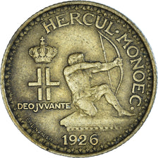 Coin, Monaco, Louis II, Franc, 1926, Poissy, VF(30-35), Aluminum-Bronze, KM:114