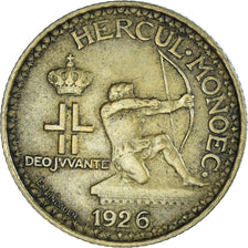 Coin, Monaco, Louis II, Franc, 1926, Poissy, VF(30-35), Aluminum-Bronze, KM:114
