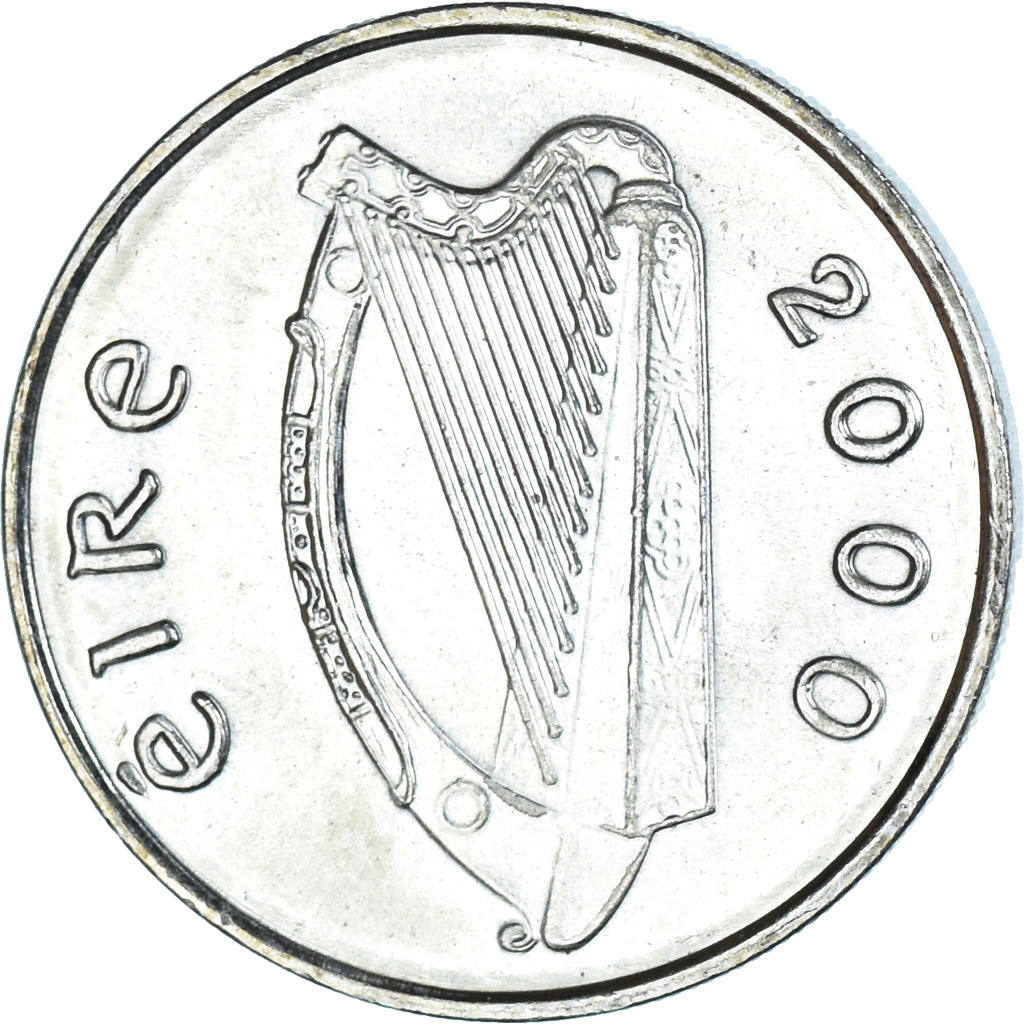 Coin, IRELAND REPUBLIC, 5 Pence, 2000, AU(50-53), Copper-nickel, KM:28
