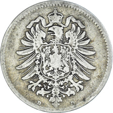 Coin, GERMANY - EMPIRE, Wilhelm I, Mark, 1886, Munich, VF(30-35), Silver, KM:7