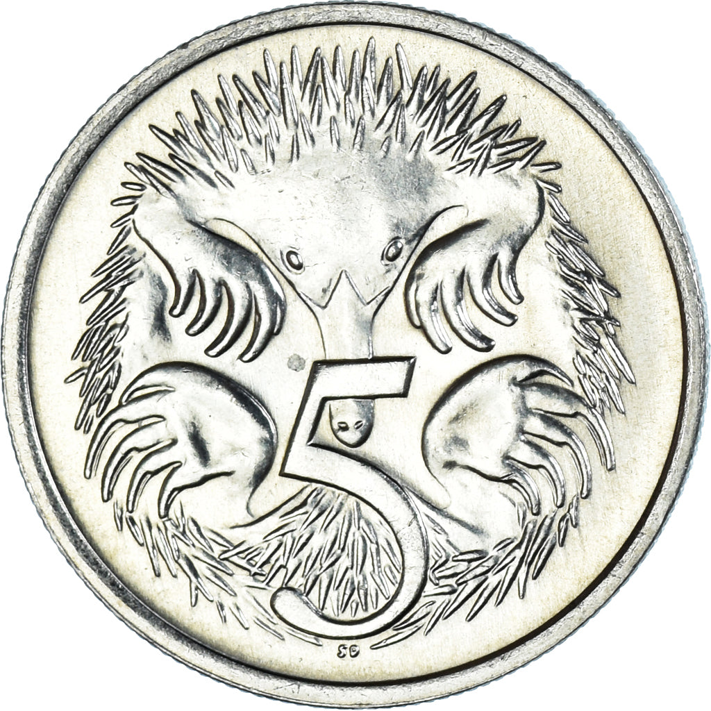 Moneta, Australia, Elizabeth II, 5 Cents, 1984, BB, Rame-nichel, KM:64