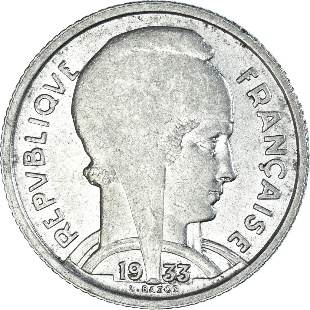 Monnaie, France, Bazor, 5 Francs, 1933, Paris, TTB, Nickel, Gadoury:753, KM:887