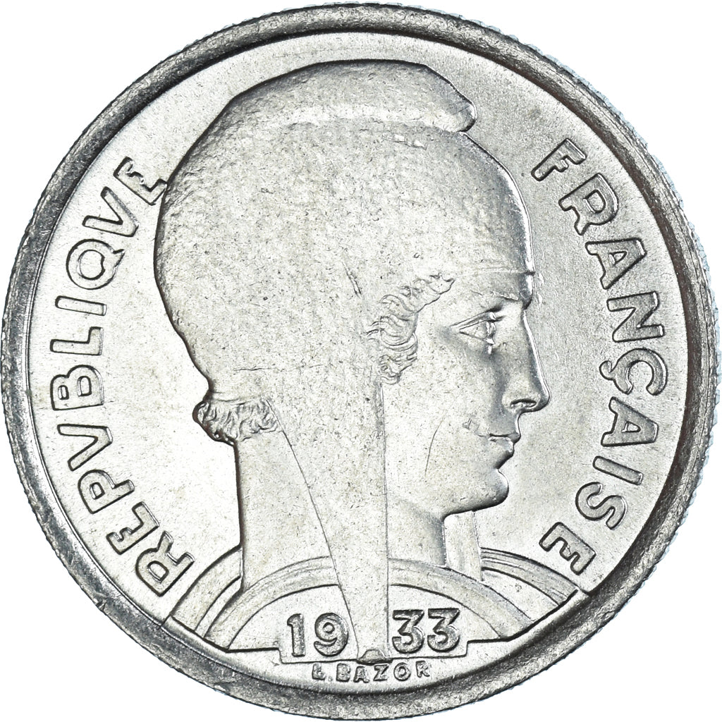Monnaie, France, Bazor, 5 Francs, 1933, Paris, TTB, Nickel, Gadoury:753, KM:887