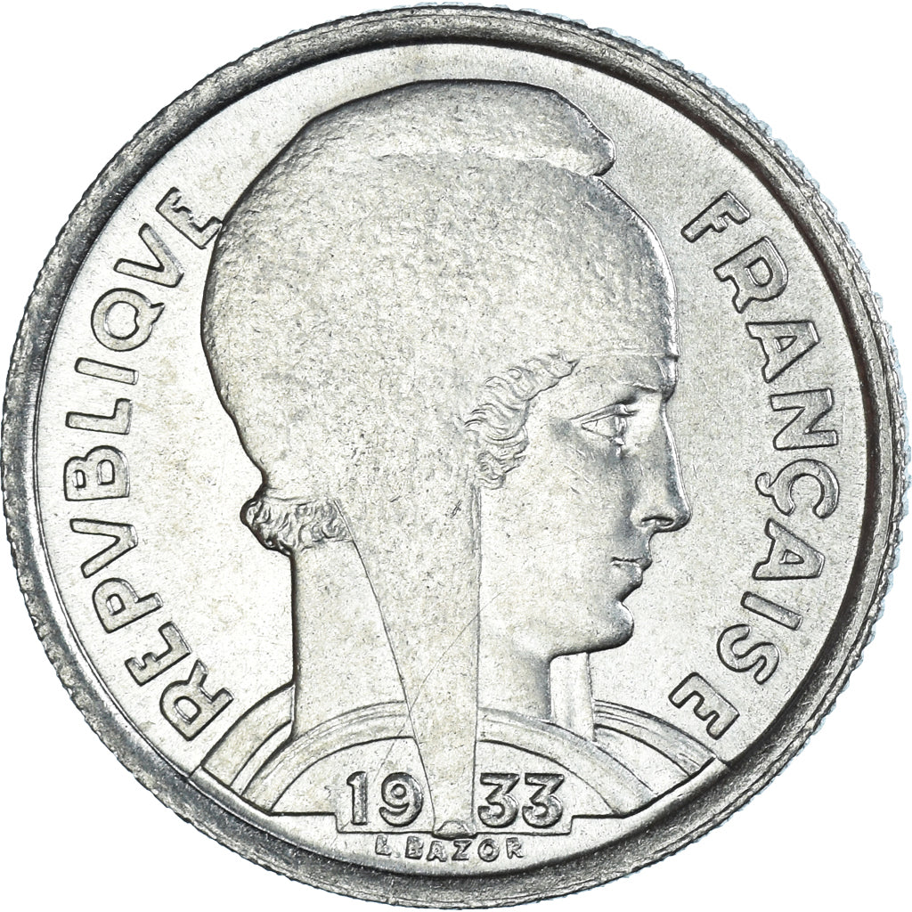 Coin, France, Bazor, 5 Francs, 1933, Paris, EF(40-45), Nickel, KM:887