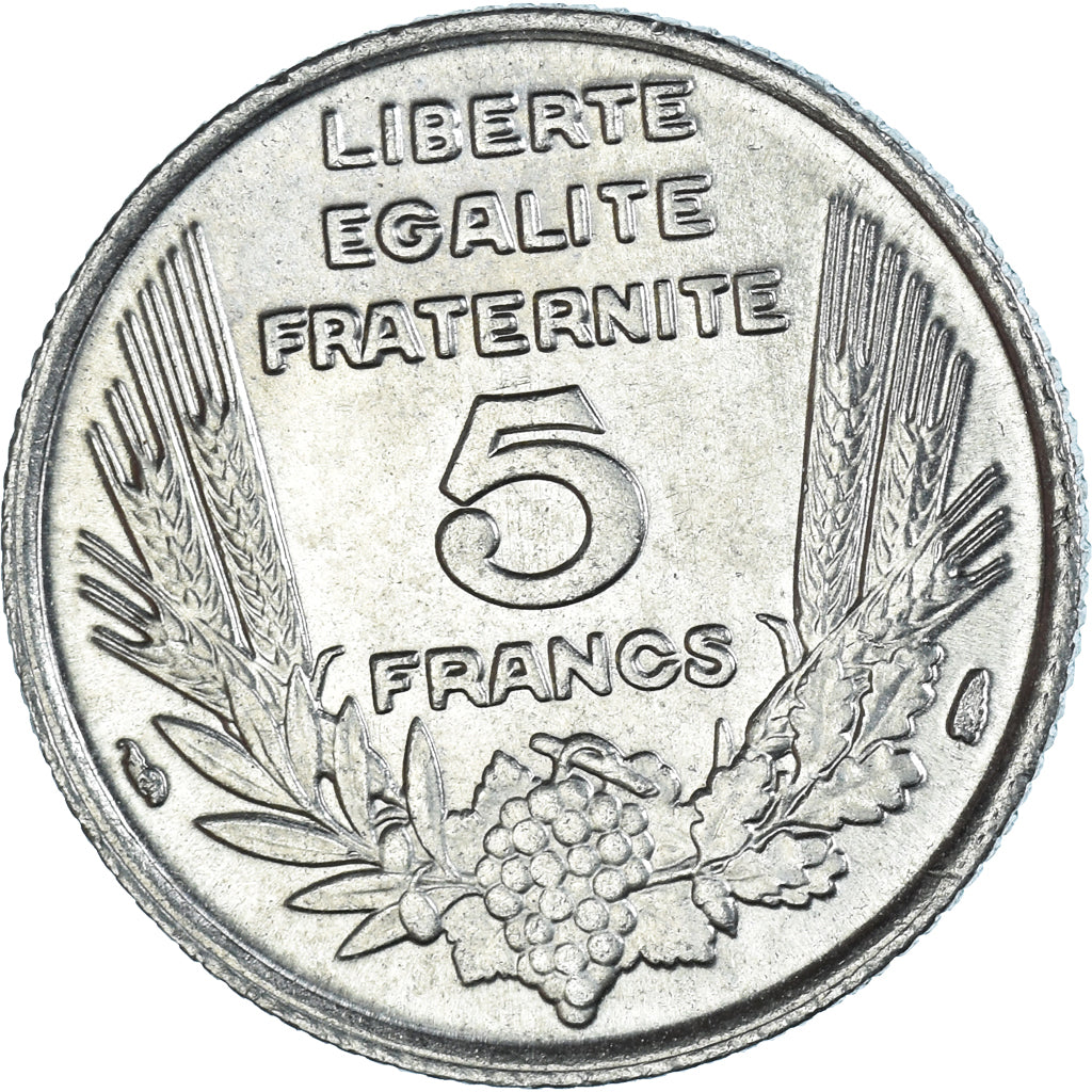 Coin, France, Bazor, 5 Francs, 1933, Paris, EF(40-45), Nickel, KM:887