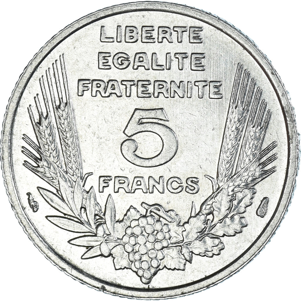 Coin, France, Bazor, 5 Francs, 1933, Paris, AU(50-53), Nickel, KM:887