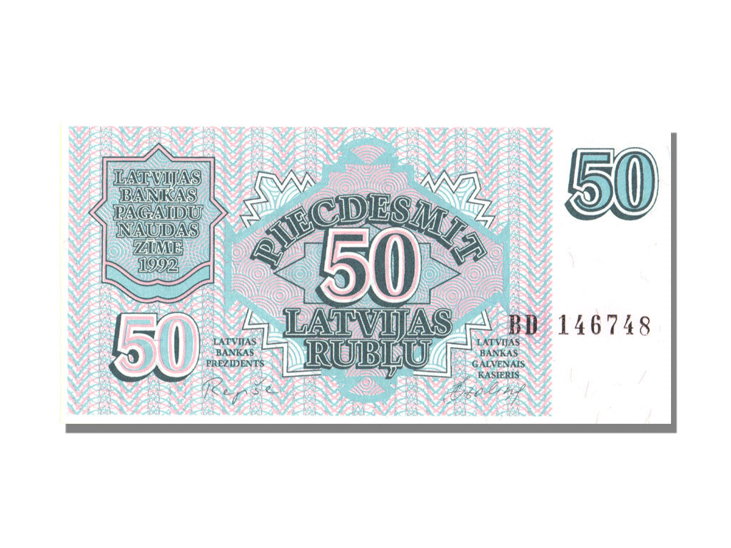 Latvia, 50 Rublu, 1992, KM #40, UNC(65-70), BD