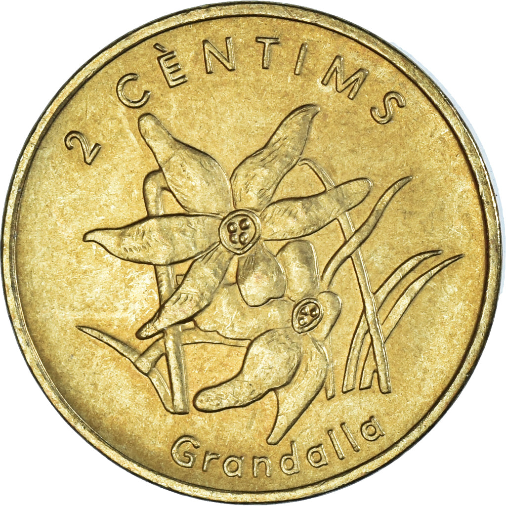 Moneta, Andorra, 2 Centims, 2002, SPL, Ottone, KM:179