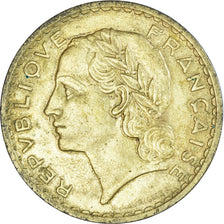 Coin, France, Lavrillier, 5 Francs, 1939, EF(40-45), Aluminum-Bronze, KM:888a.1
