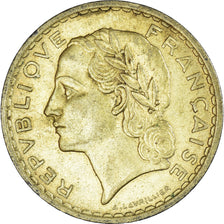 Münze, Frankreich, Lavrillier, 5 Francs, 1939, Paris, S, Aluminum-Bronze
