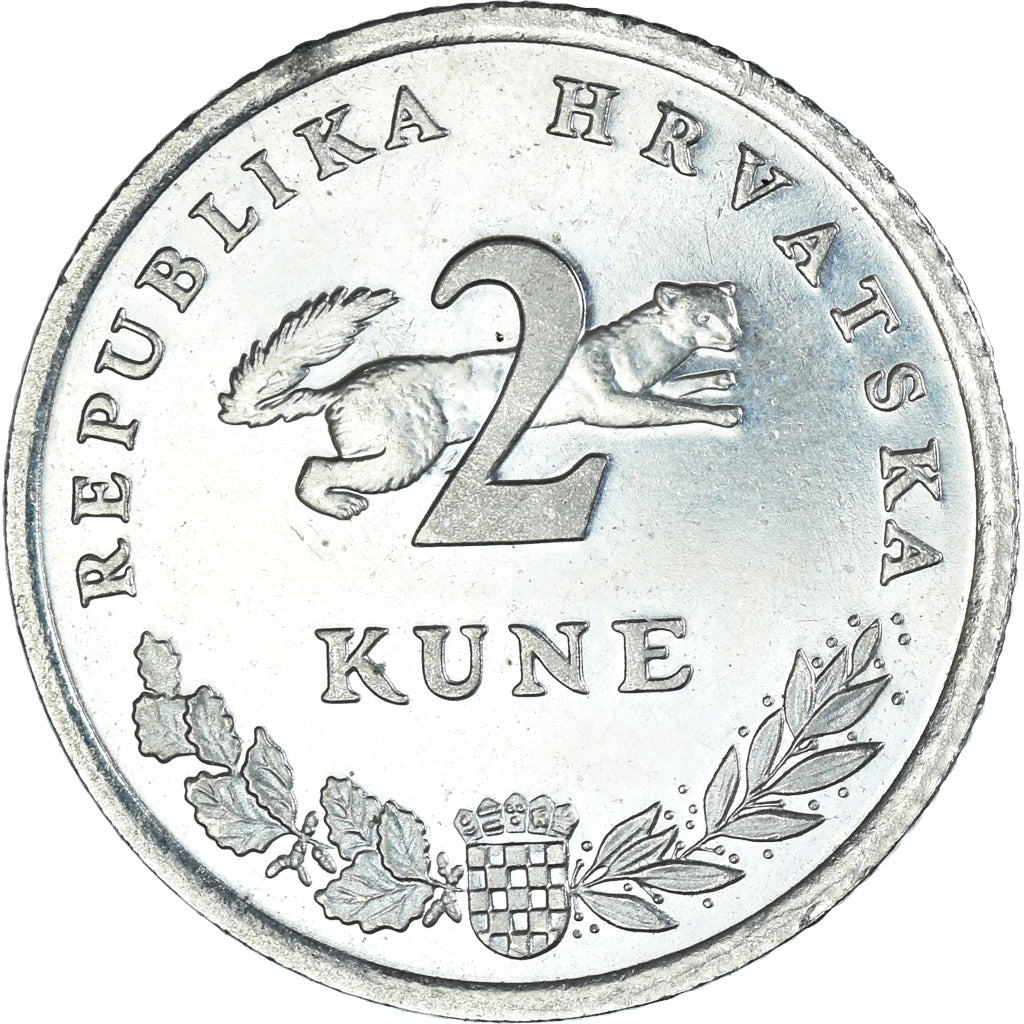 Coin, Croatia, 2 Kune, 1995, MS(63), Copper-Nickel-Zinc, KM:10