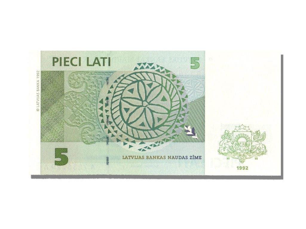Latvia, 5 Lati, 1992, UNC(65-70), A