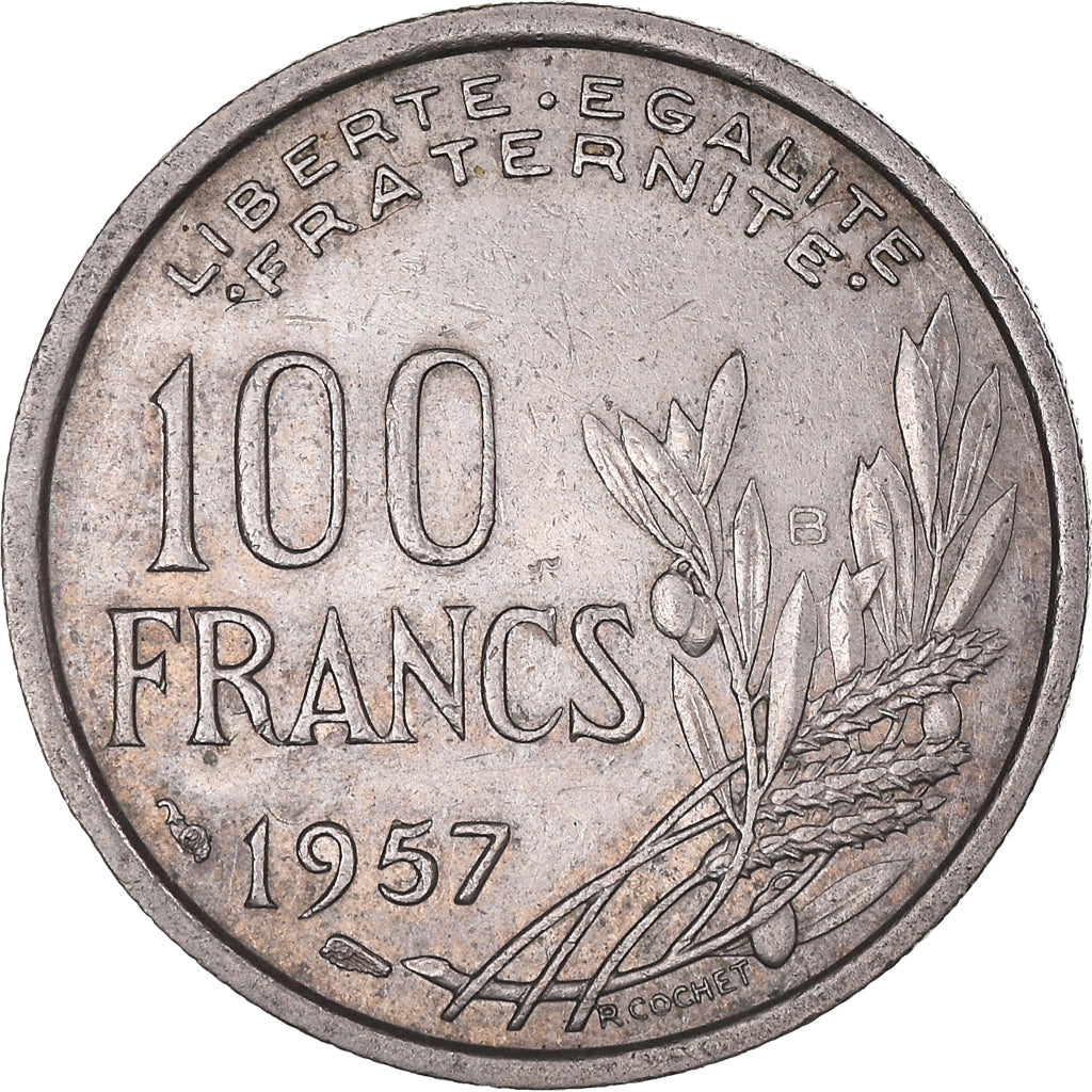 Coin, France, Cochet, 100 Francs, 1957, Beaumont - Le Roger, EF(40-45)