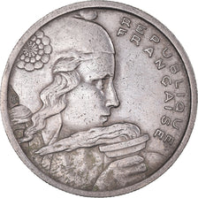Moneda, Francia, Cochet, 100 Francs, 1957, Beaumont-le-Roger, MBC, Cobre -