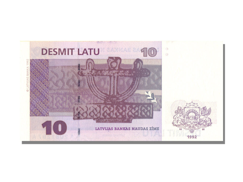 Latvia, 10 Latu, 1992, UNC(65-70)