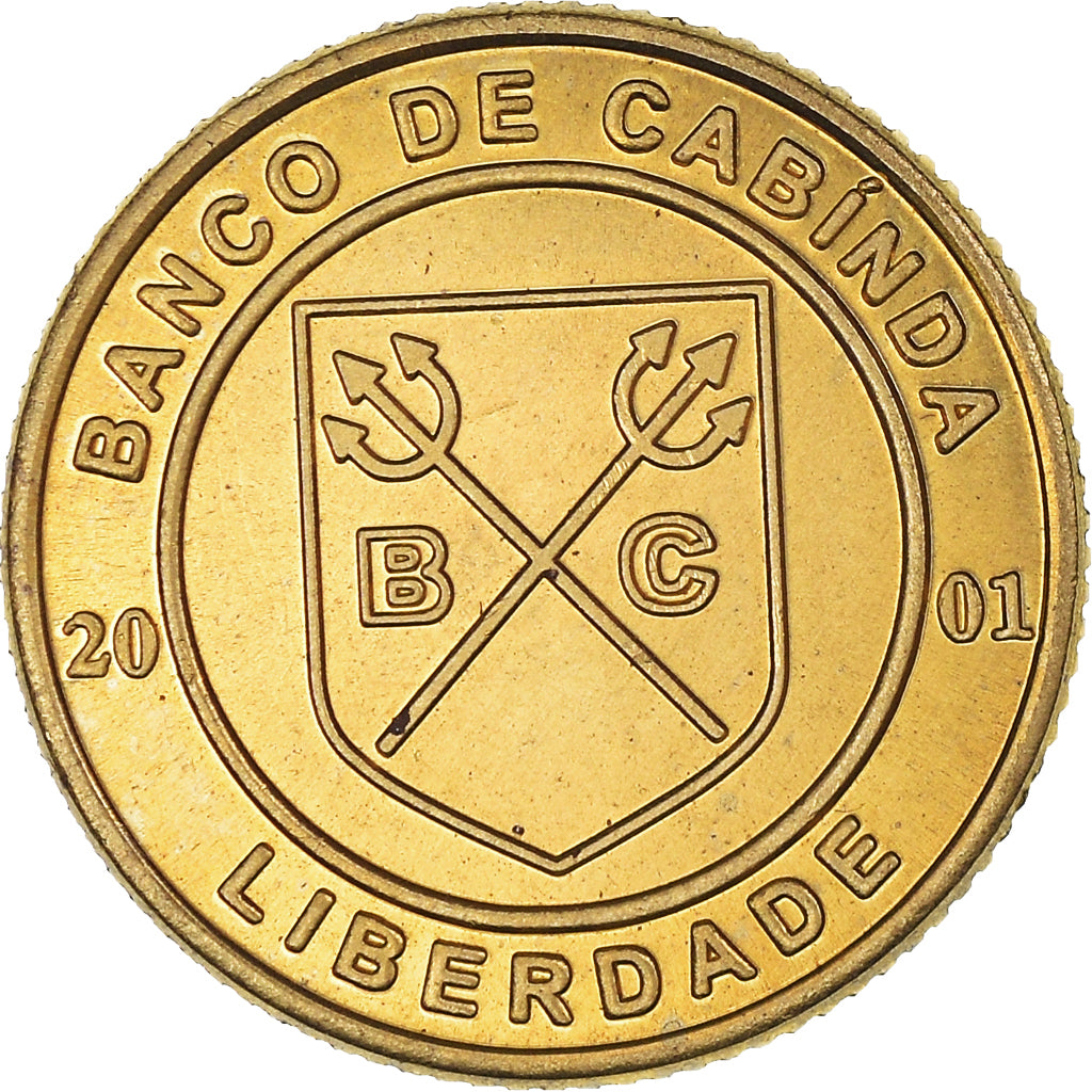 Monnaie, Cabinda, Centavo, 2001, SPL, Laiton, KM:1