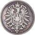 Coin, GERMANY - EMPIRE, Wilhelm I, Mark, 1874, Munich, VF(30-35), Silver, KM:7