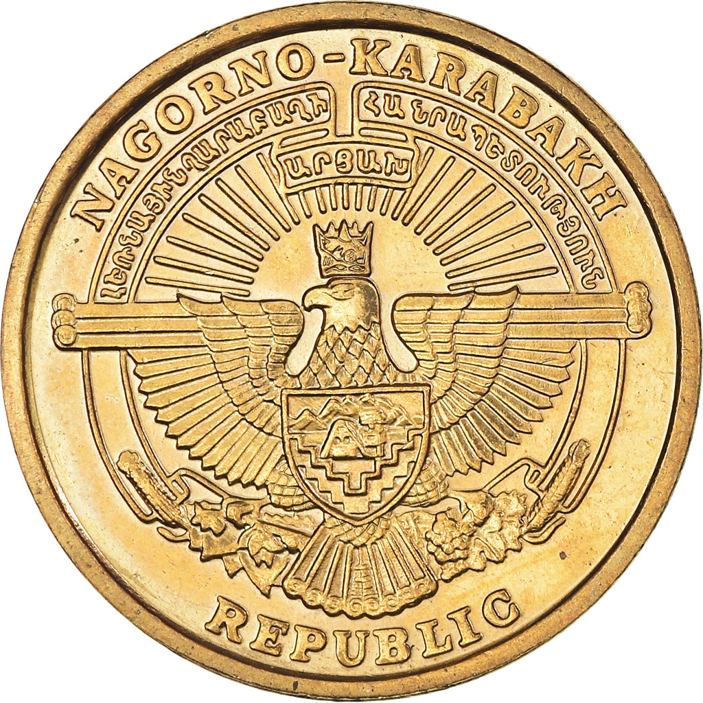 Münze, Nagorno Karabakh, 5 Drams, 2004, UNZ, Messing, KM:11