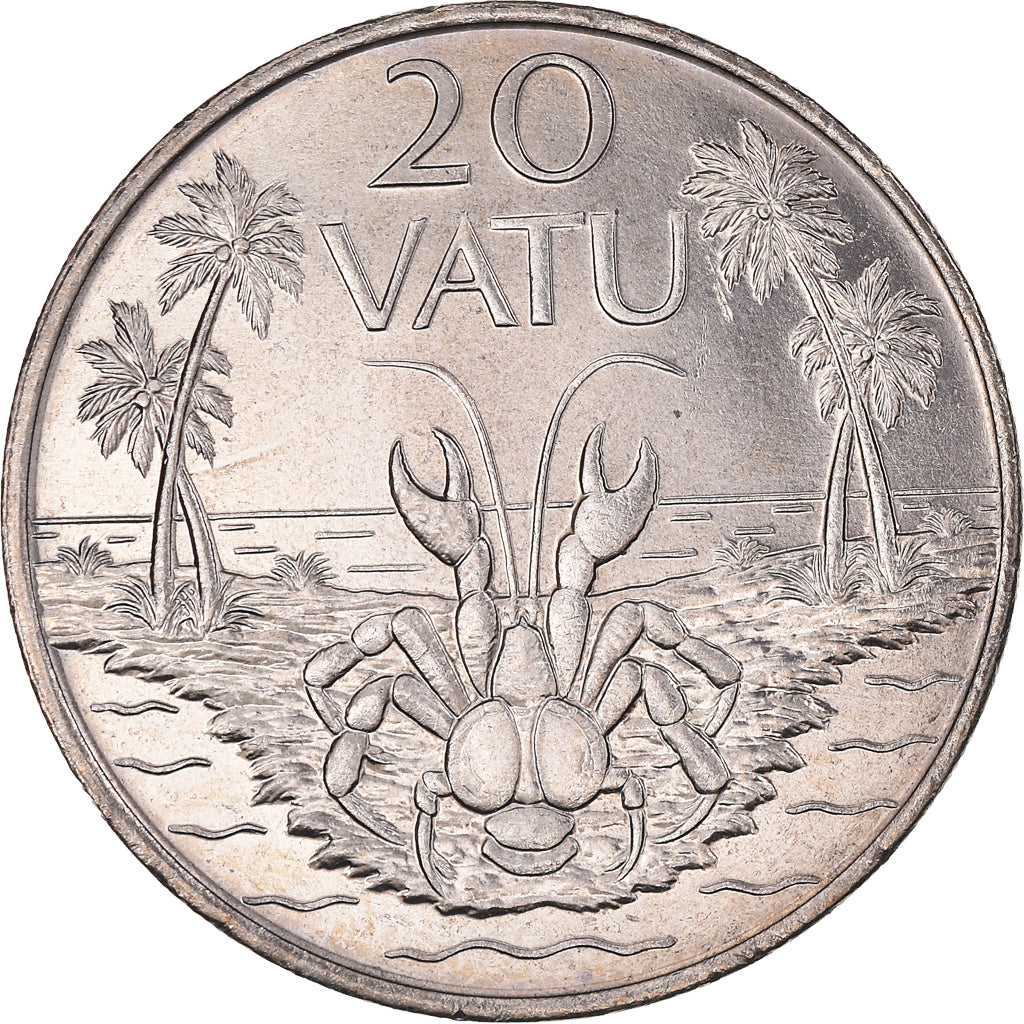 Moneda, Vanuatu, 20 Vatu, 1983, SC, Cobre - níquel