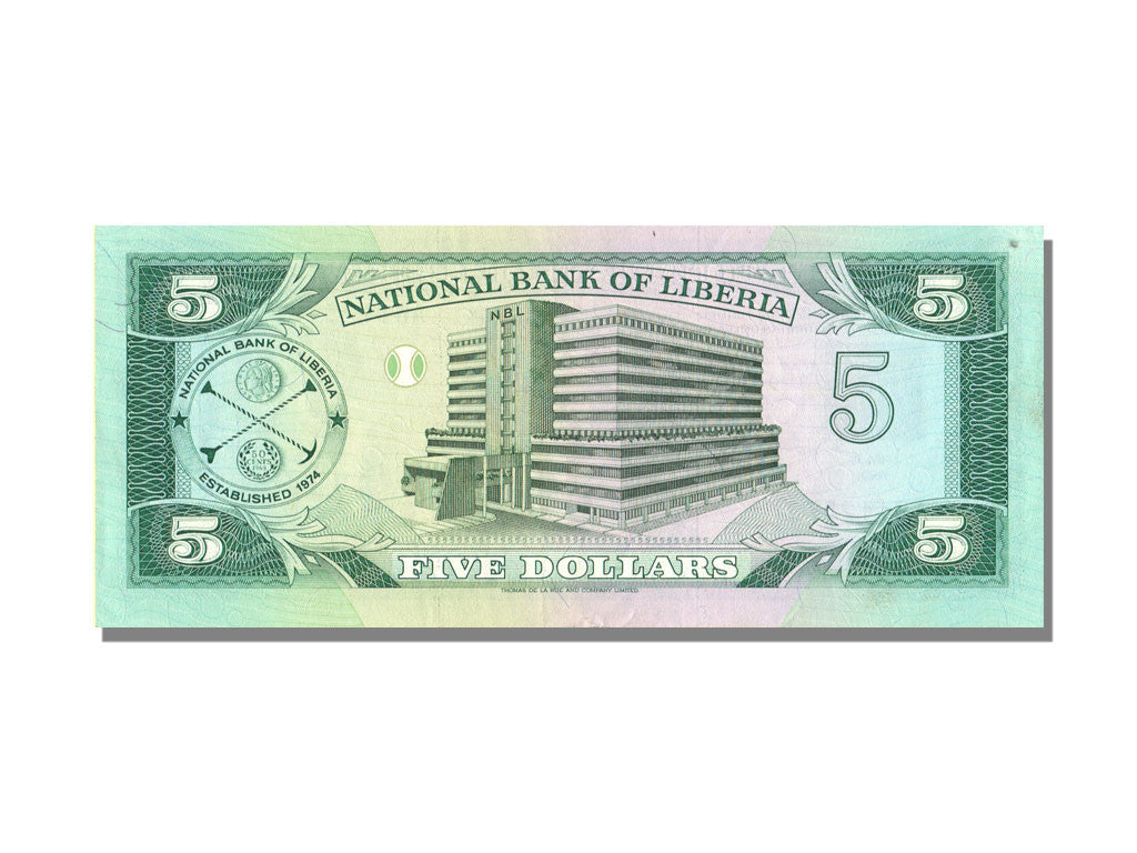Liberia, 5 Dollars, 1989, KM #19, 1989-04-12, UNC(65-70), AB