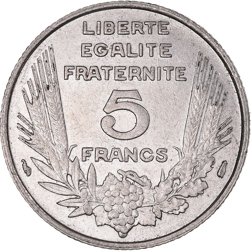 Coin, France, Bazor, 5 Francs, 1933, Paris, AU(50-53), Nickel, KM:887