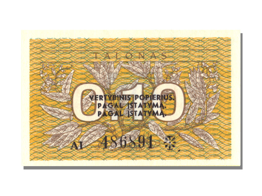 Lithuania, 0,10 Talonas, 1991, UNC(65-70)