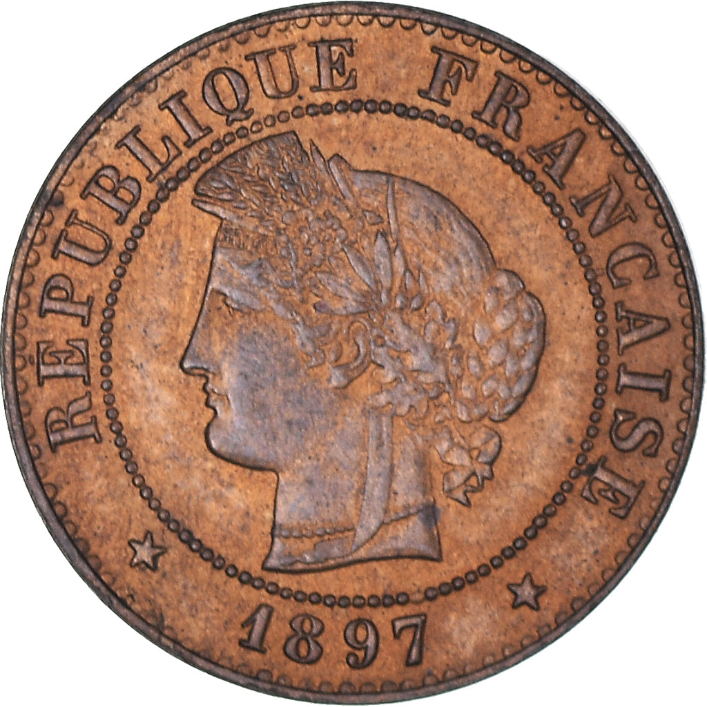 Coin, France, Cérès, Centime, 1897, Paris, AU(50-53), Bronze, KM:826.1