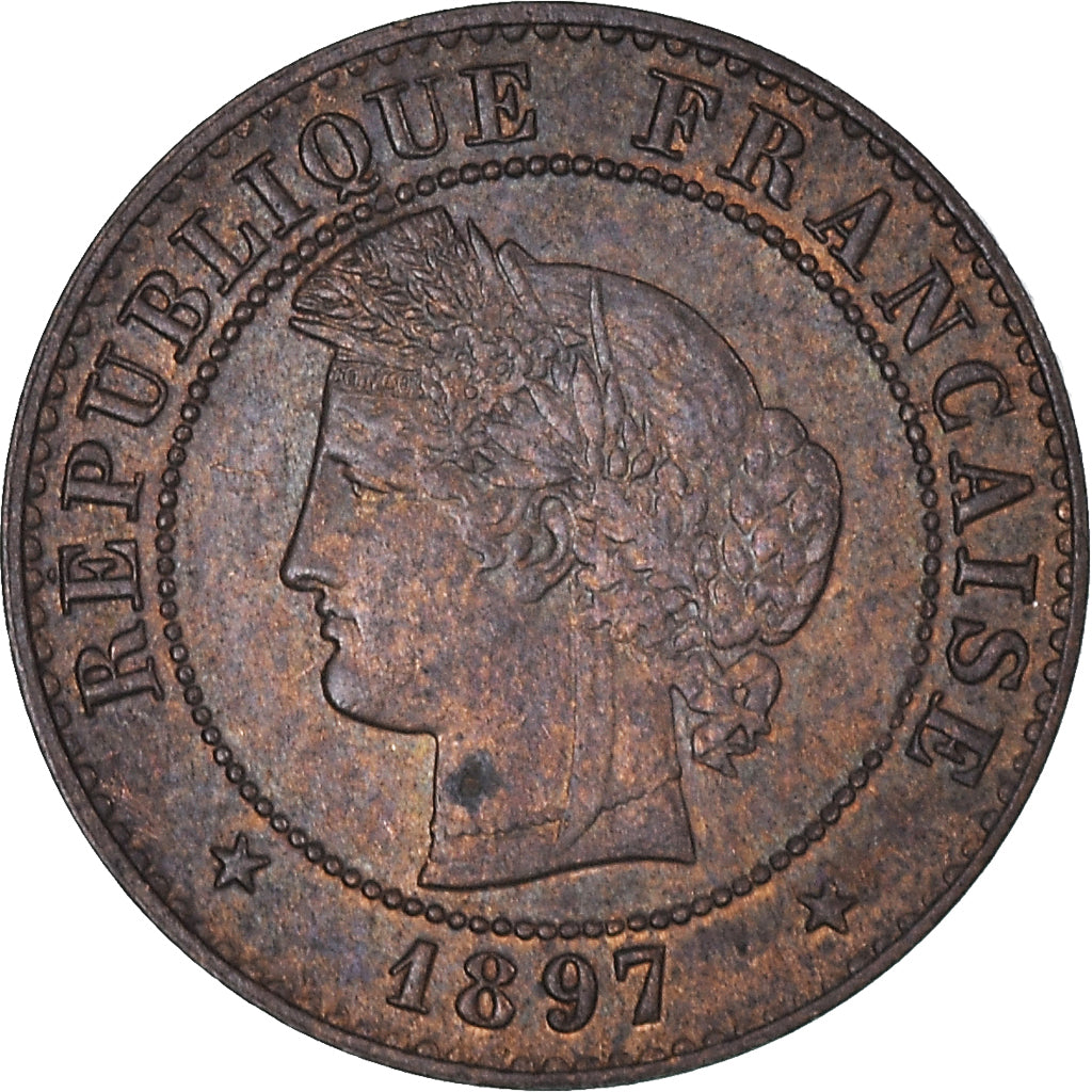 Coin, France, Cérès, Centime, 1897, Paris, EF(40-45), Bronze, KM:826.1