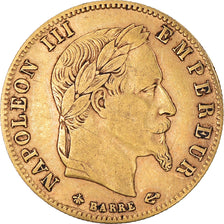 Coin, France, Napoleon III, 5 Francs, 1862, Paris, EF(40-45), Gold, KM:803.1