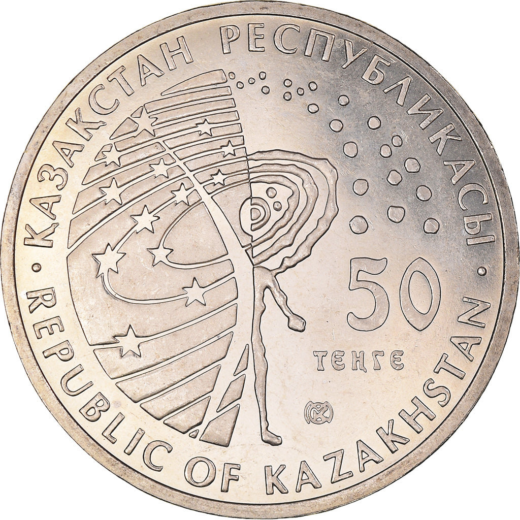 Coin, Kazakhstan, 50 Tenge, 2010, Kazakhstan Mint, MS(63), Copper-nickel, KM:174