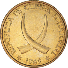 Coin, Equatorial Guinea, Peseta, 1969, MS(63), Aluminum-Bronze, KM:1