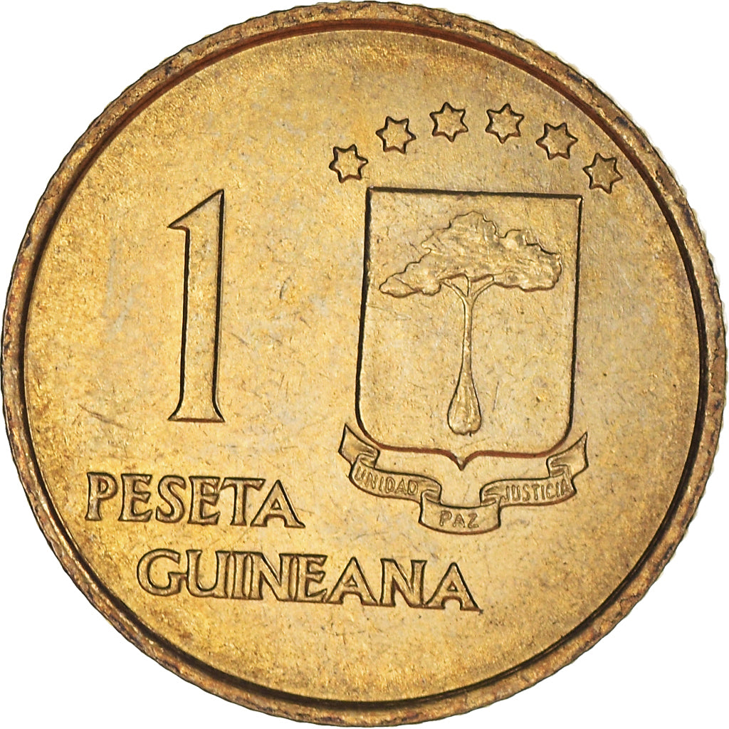 Coin, Equatorial Guinea, Peseta, 1969, MS(63), Aluminum-Bronze, KM:1
