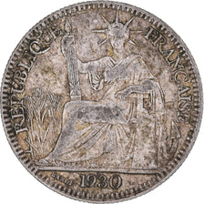 Coin, FRENCH INDO-CHINA, 10 Cents, 1930, Paris, VF(20-25), Silver, KM:16.1