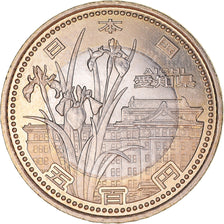 Coin, Japan, Akihito, 500 Yen, 2010, MS(63), Bi-Metallic, KM:165