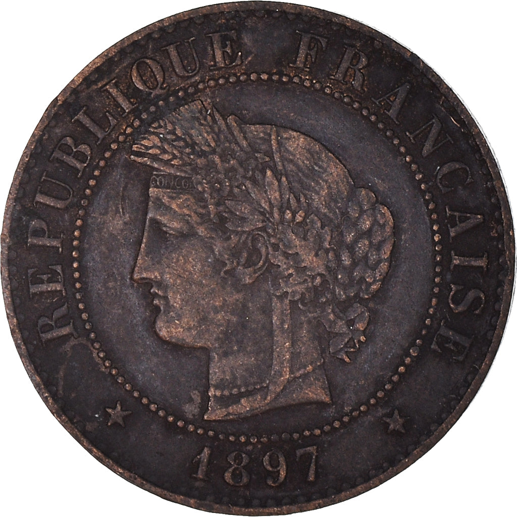 Münze, Frankreich, Cérès, Centime, 1897, Paris, SS, Bronze, KM:826.1