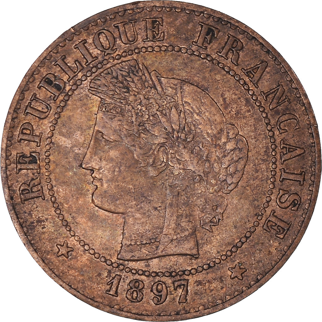 Moneta, Francia, Cérès, Centime, 1897, Paris, MB+, Bronzo, KM:826.1