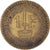 Coin, Monaco, Louis II, Franc, 1924, Poissy, EF(40-45), Aluminum-Bronze, KM:111