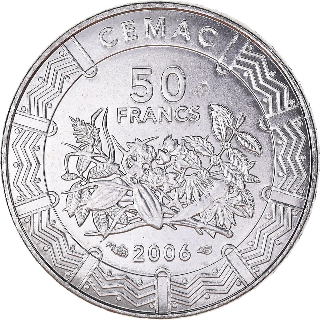 Monnaie, États de l'Afrique centrale, 50 Francs, 2006, Paris, FDC, Acier