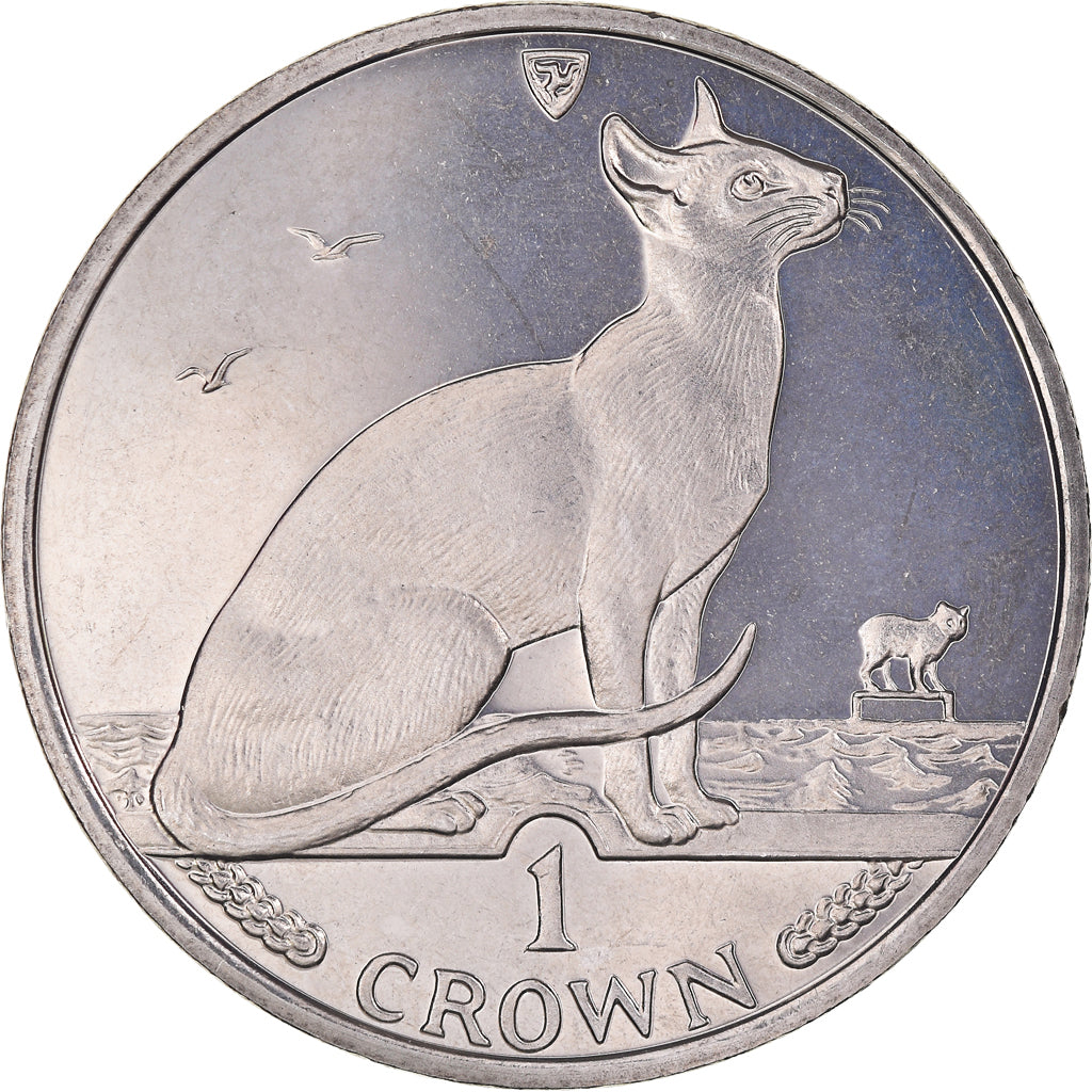 Coin, Isle of Man, Elizabeth II, Crown, 1992, Pobjoy Mint, MS(63)