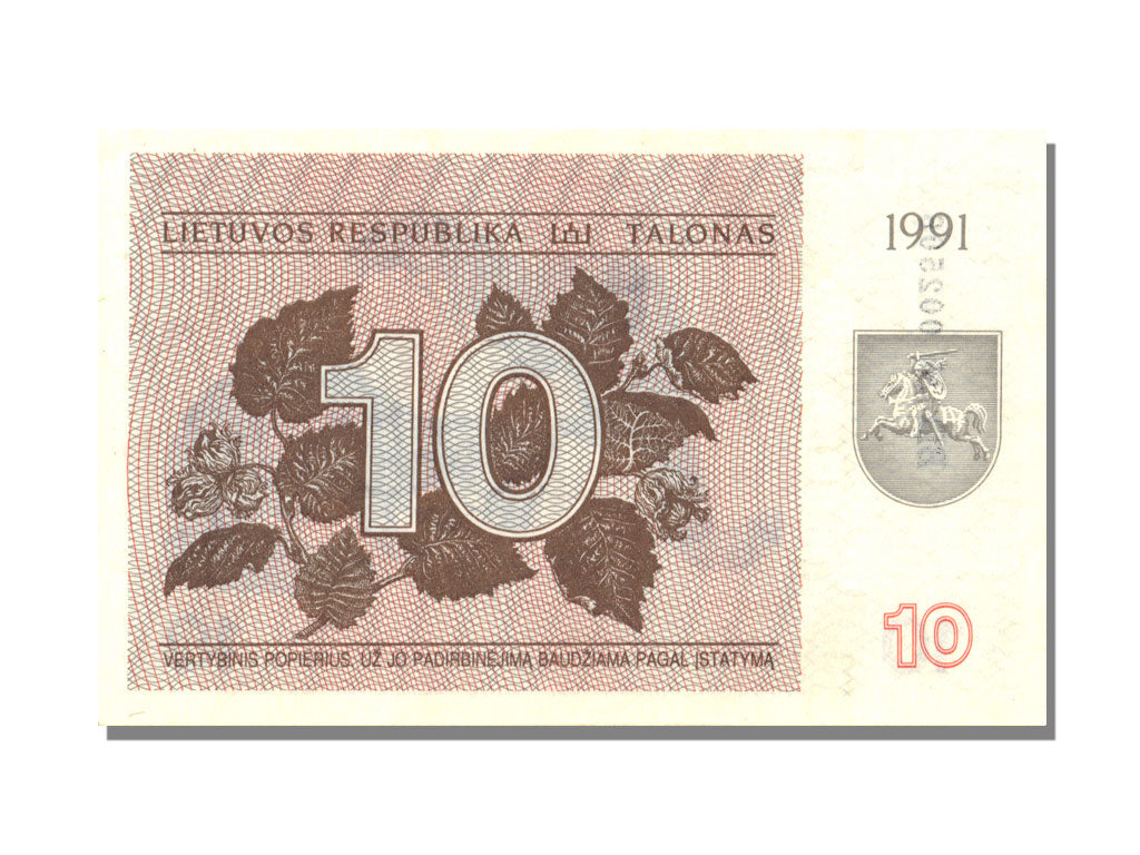 Lithuania, 10 Talonas, 1991, UNC(65-70)